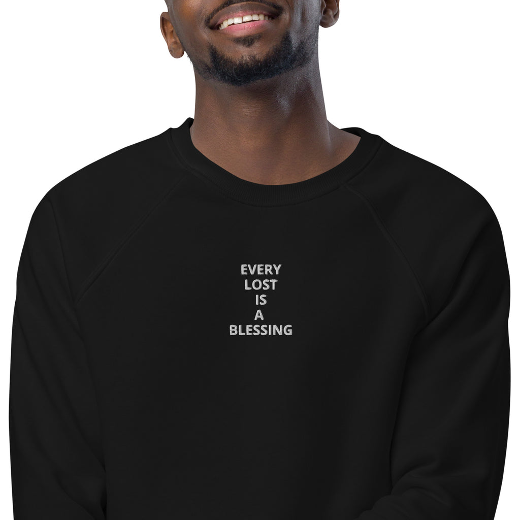 “Every Lost” Unisex organic raglan sweatshirt