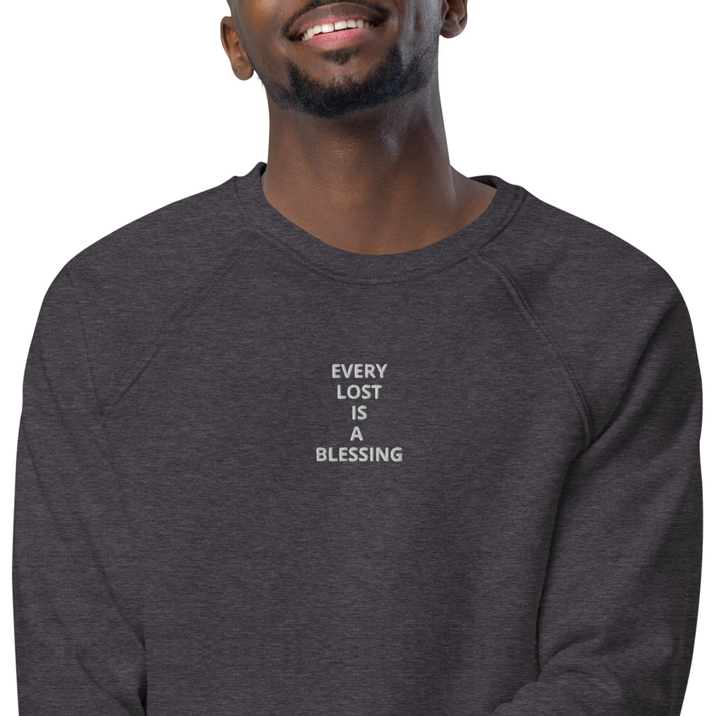 “Every Lost” Unisex organic raglan sweatshirt