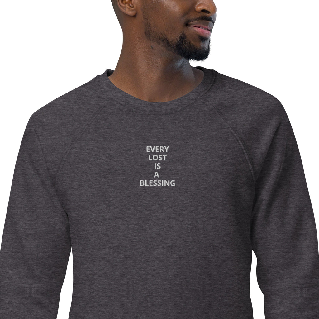 “Every Lost” Unisex organic raglan sweatshirt