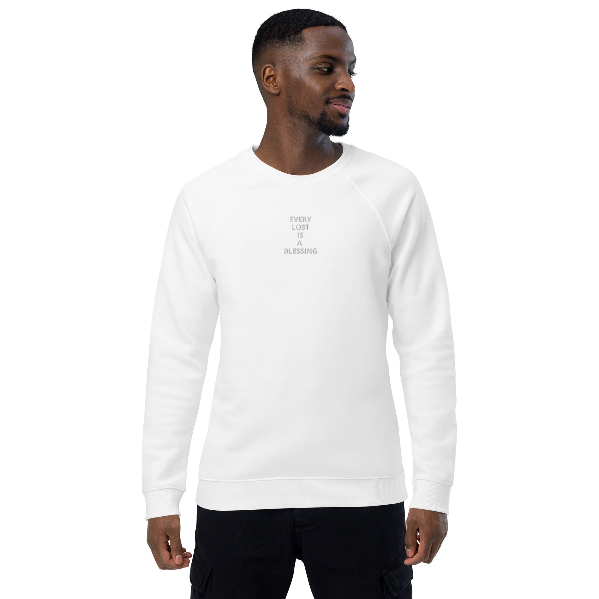 “Every Lost” Unisex organic raglan sweatshirt