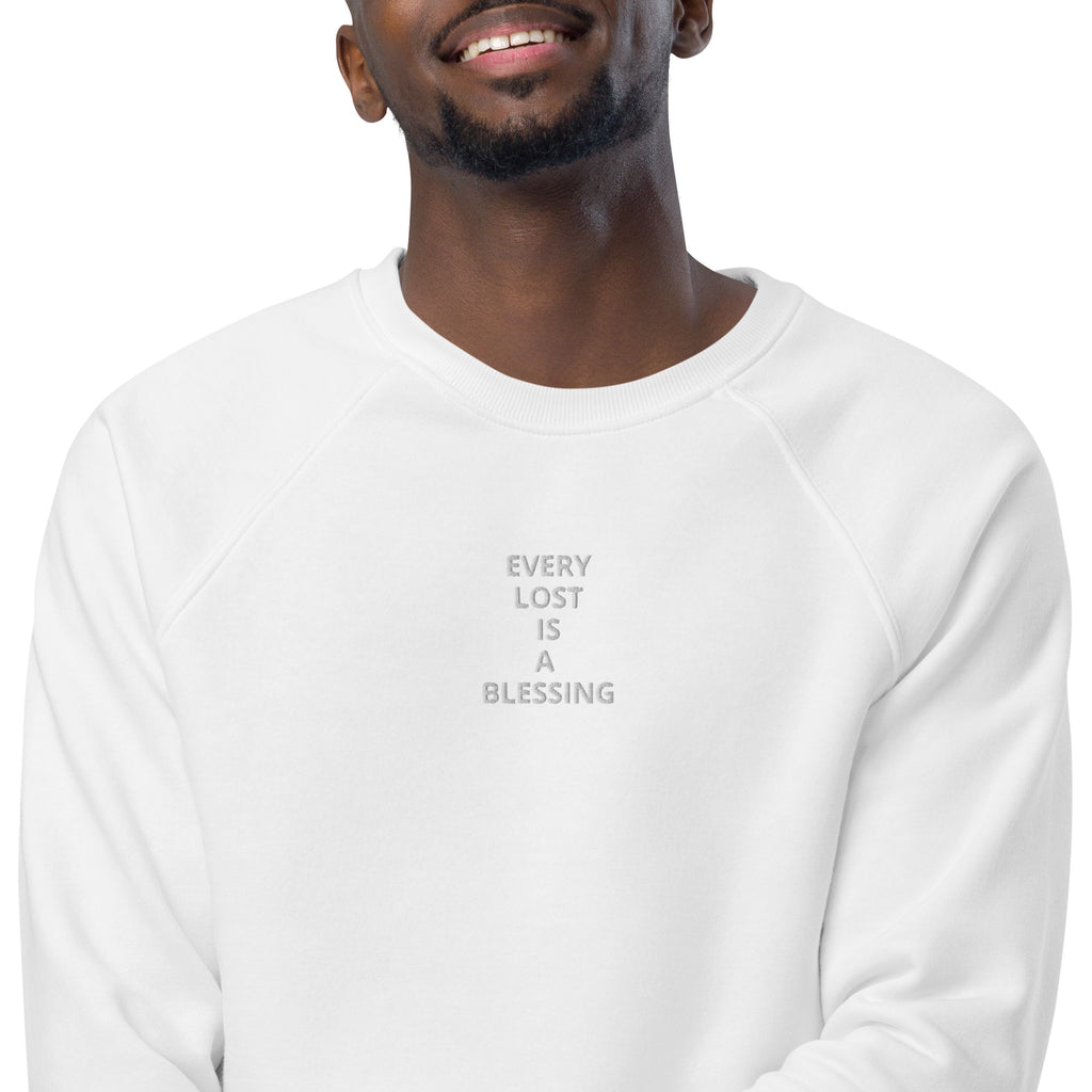 “Every Lost” Unisex organic raglan sweatshirt