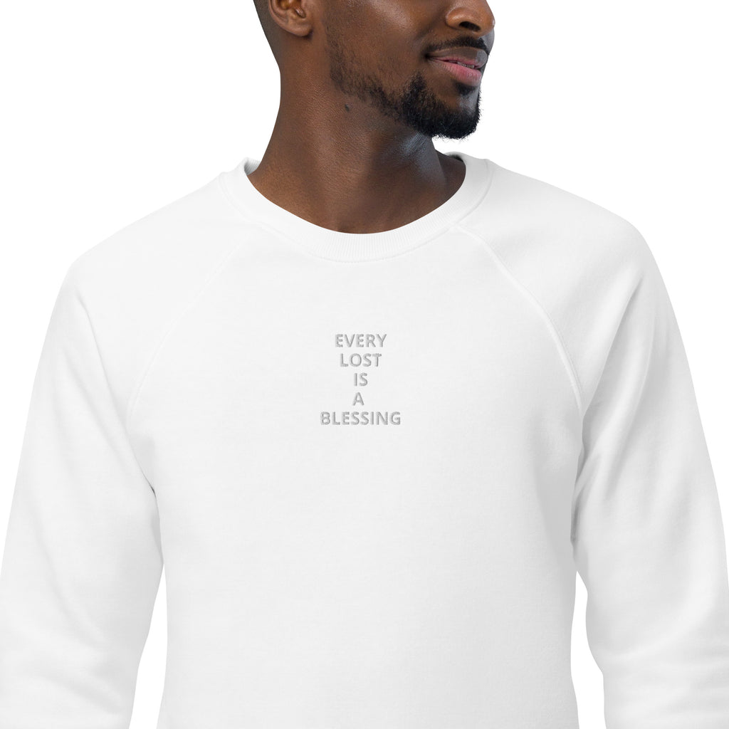 “Every Lost” Unisex organic raglan sweatshirt