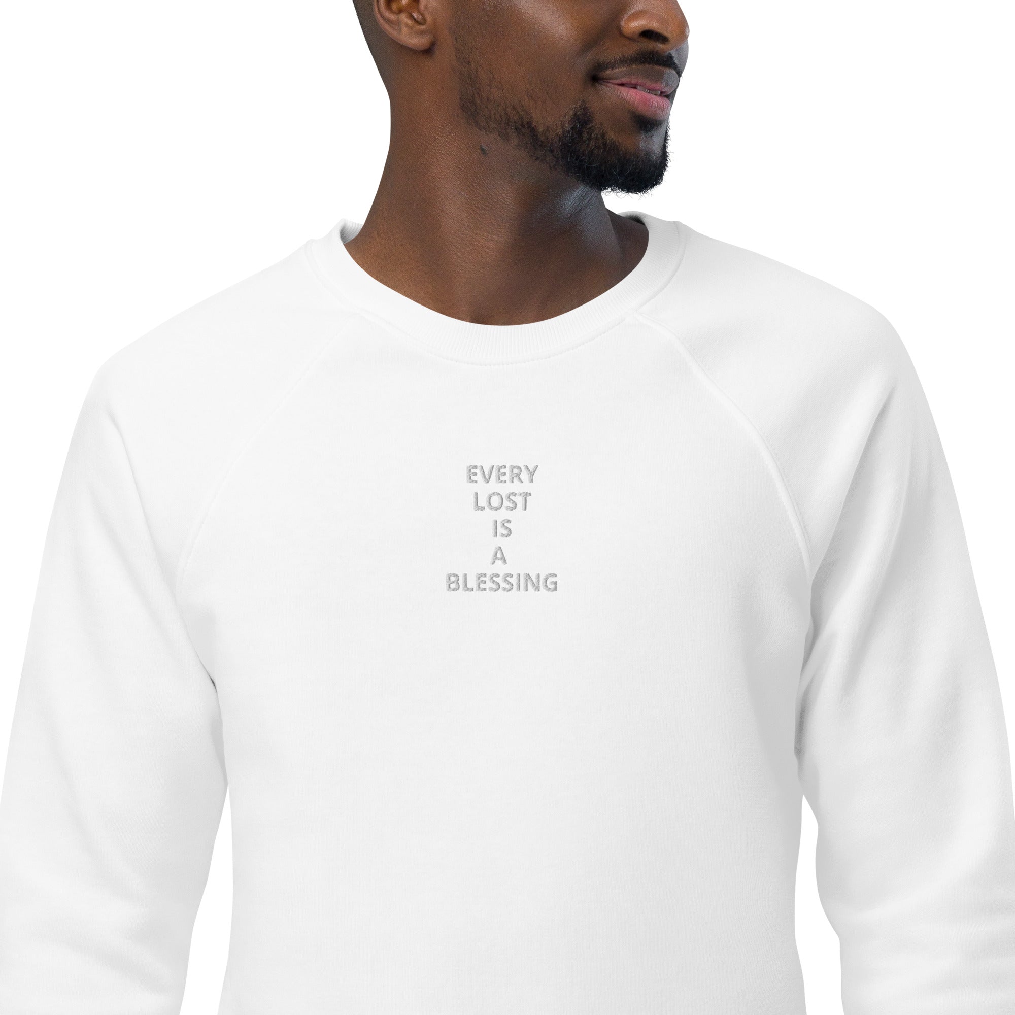 “Every Lost” Unisex organic raglan sweatshirt