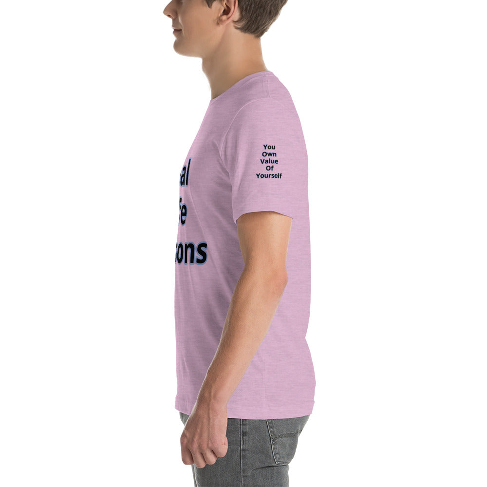 Short-Sleeve Unisex “RealLifeReasons” T-Shirt