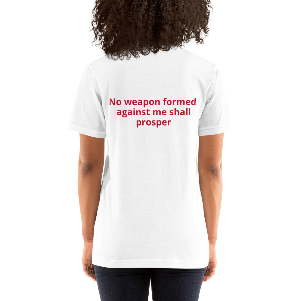 Short-Sleeve Unisex “No Weapon” T-Shirt
