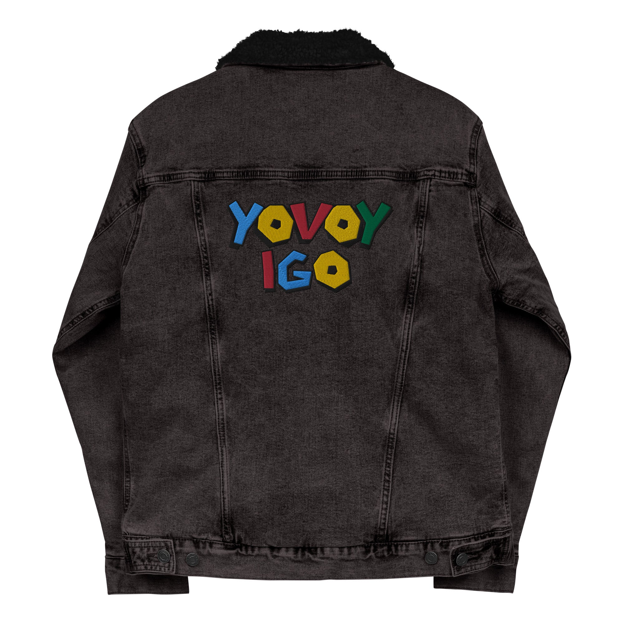 “YOVOY IGO” Unisex denim sherpa jacket