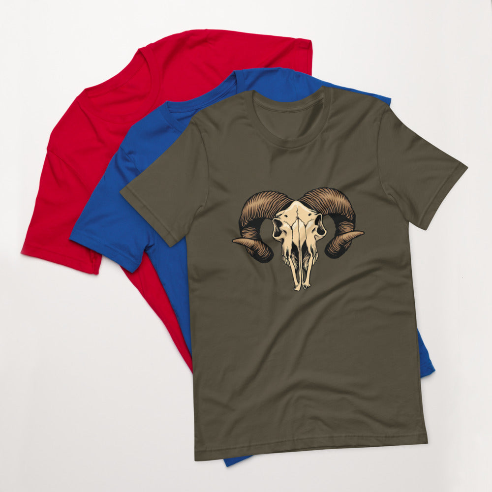 Short-Sleeve “Sheep Skeleton” Unisex T-Shirt