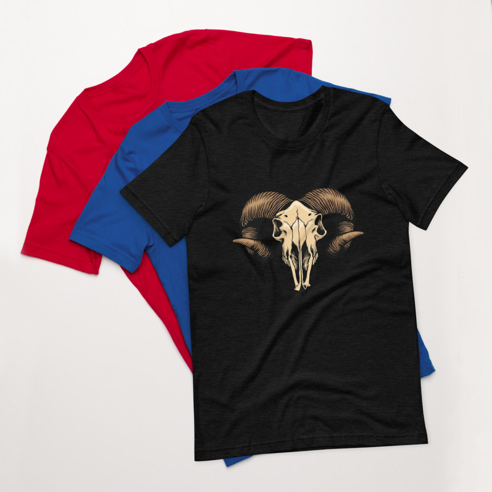 Short-Sleeve “Sheep Skeleton” Unisex T-Shirt