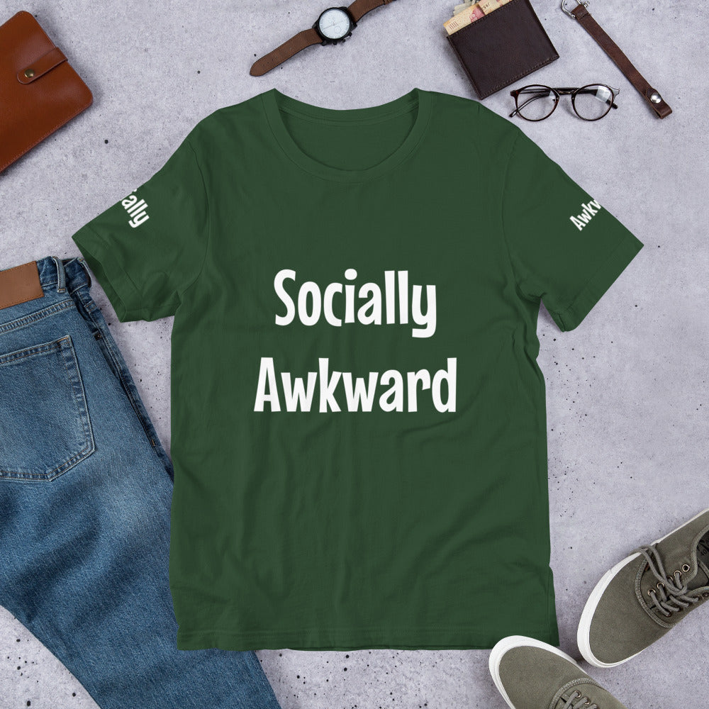 Short-Sleeve “Socially Awkward” Unisex T-Shirt