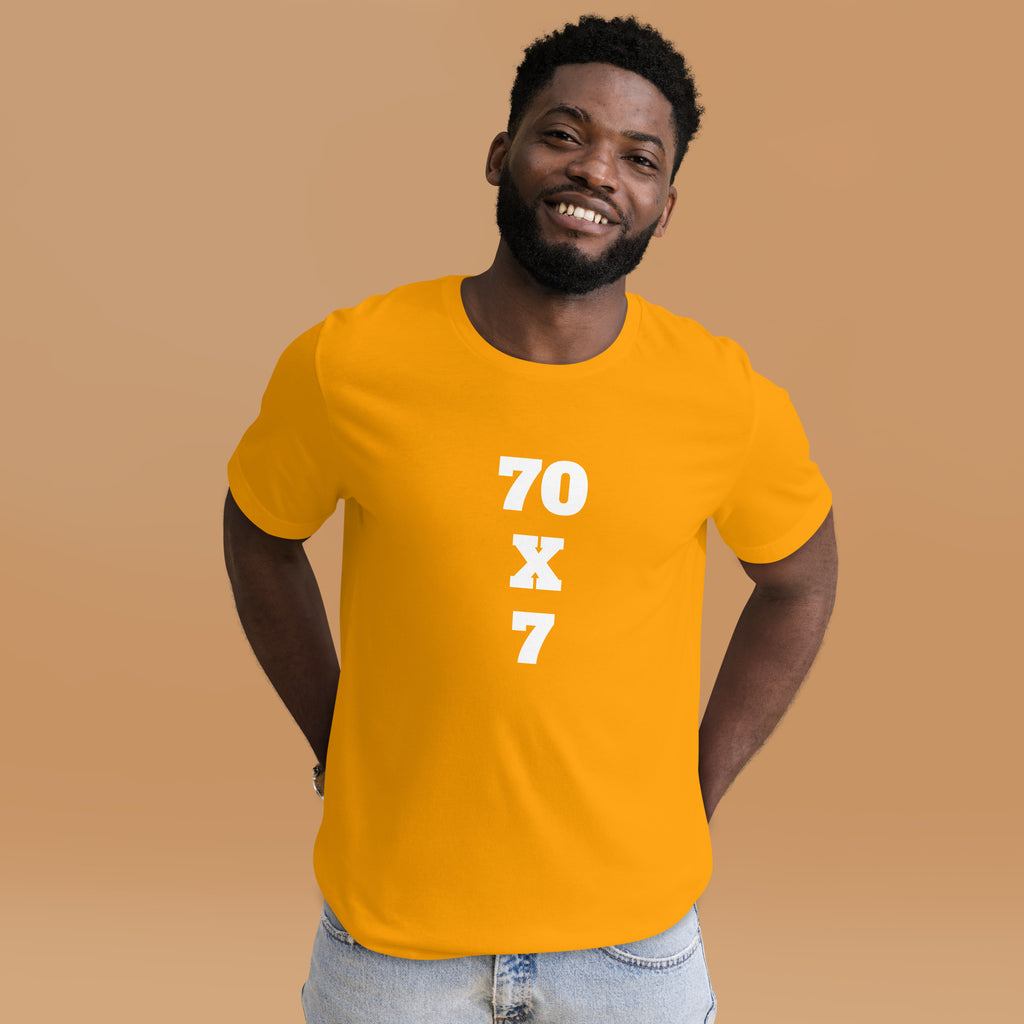 “70x7 Forgiveness” Unisex t-shirt