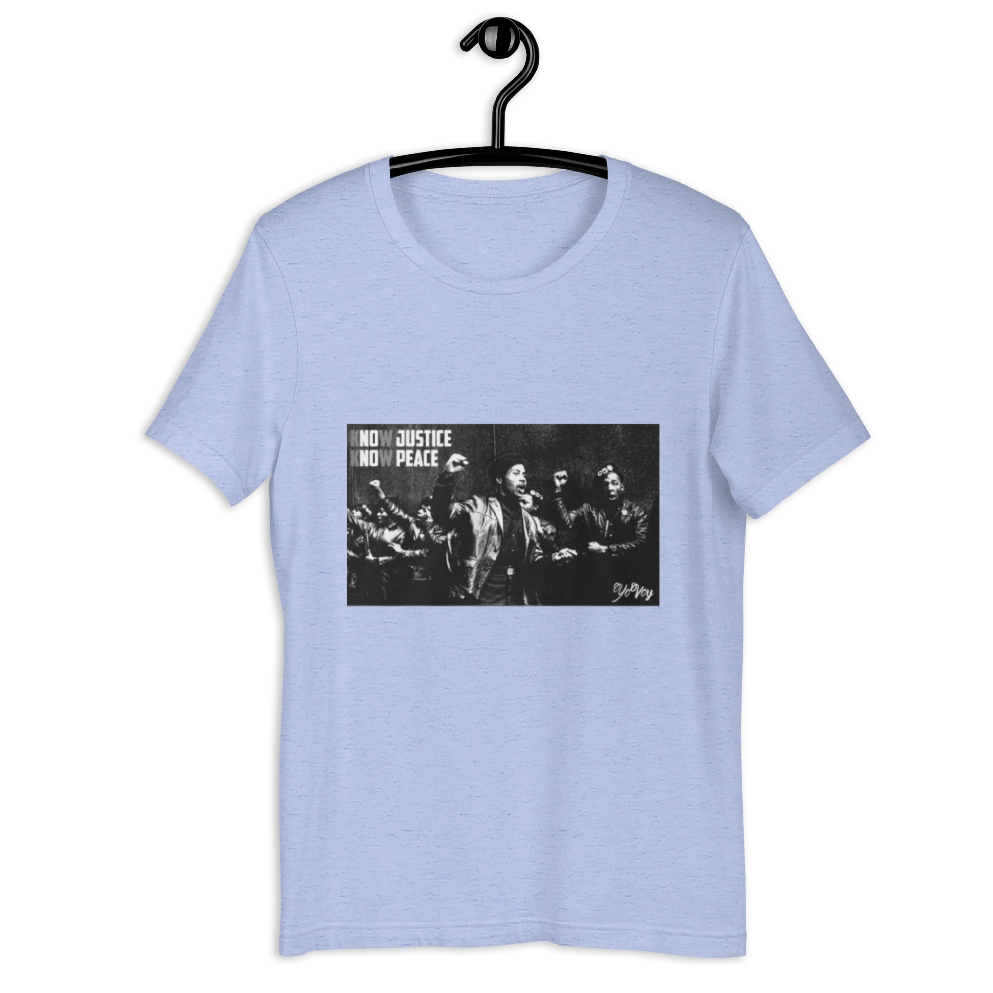 “KnowJusticeKnowPeace” Unisex t-shirt