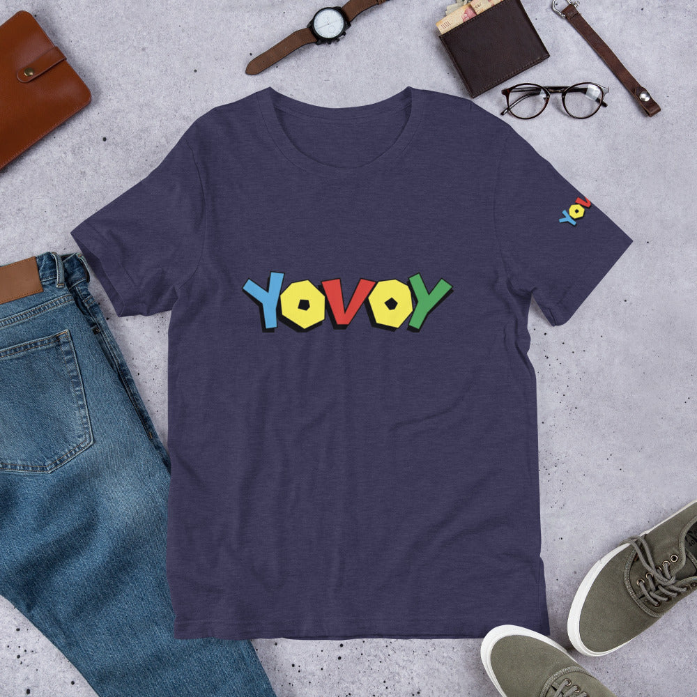 Short-Sleeve Unisex “Colorful YOVOY” T-Shirt