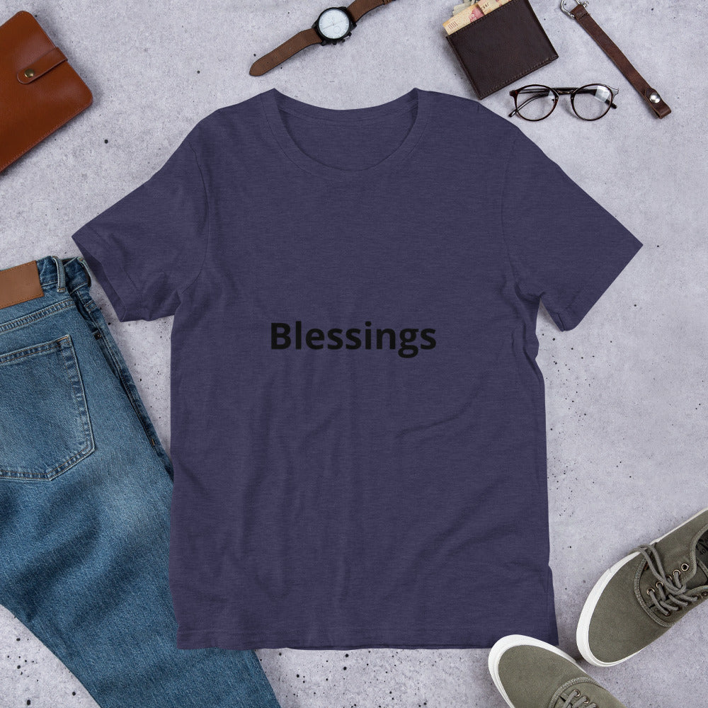 Short-Sleeve “Blessings” Unisex T-Shirt