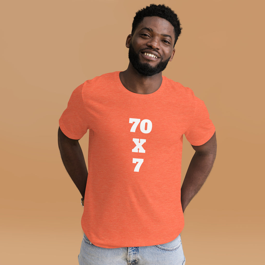 “70x7 Forgiveness” Unisex t-shirt