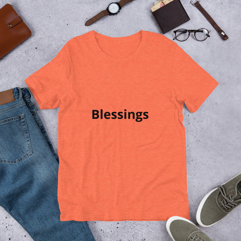 Short-Sleeve “Blessings” Unisex T-Shirt