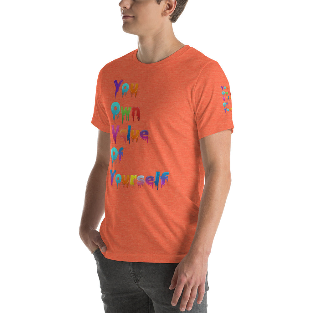 Short-Sleeve Unisex “Colorful YouOwnValue” T-Shirt