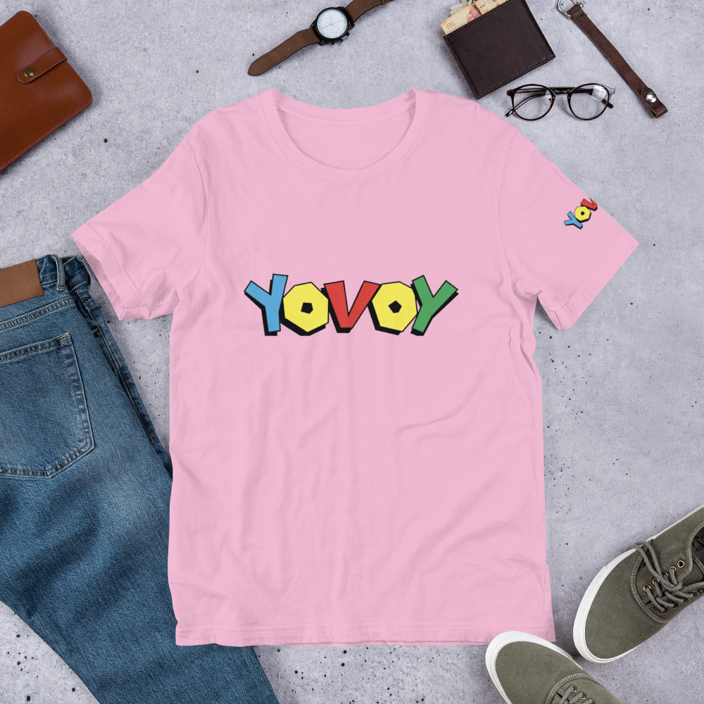 Short-Sleeve Unisex “Colorful YOVOY” T-Shirt