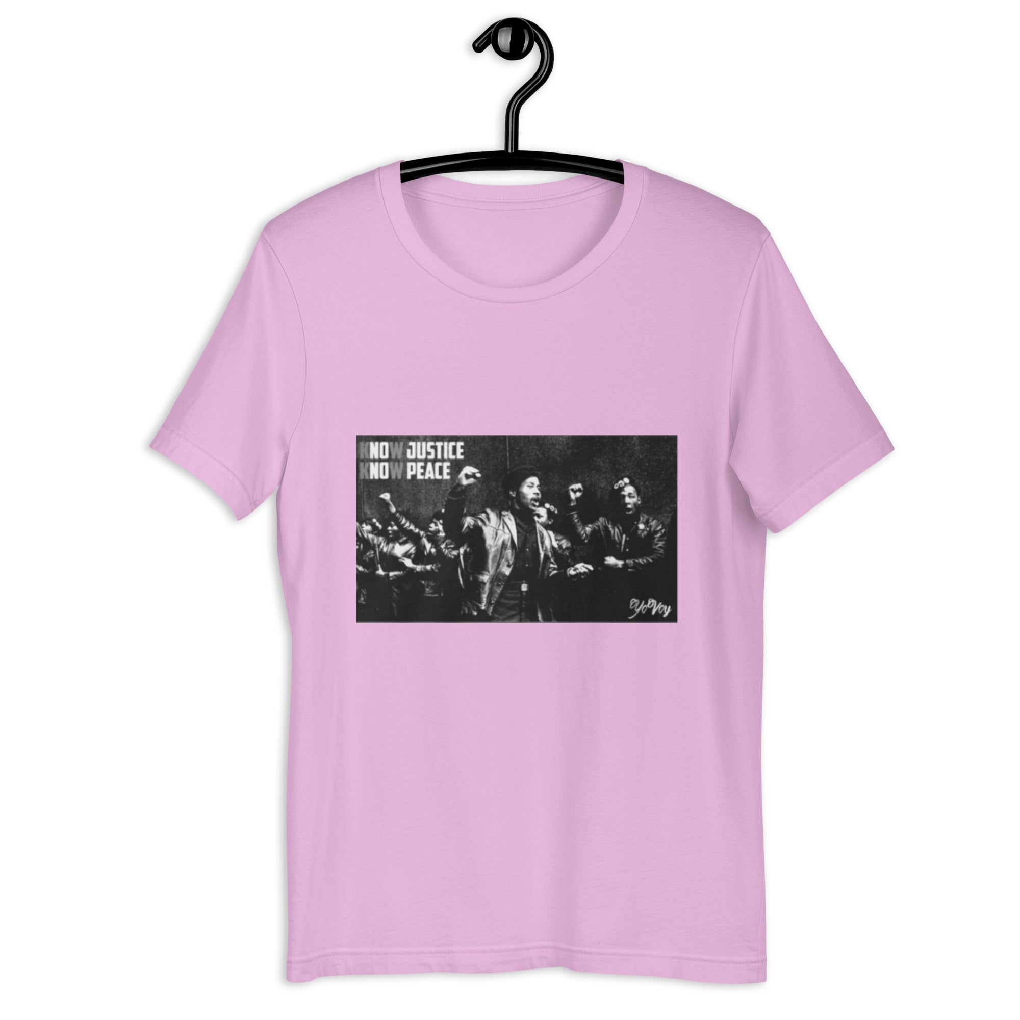 “KnowJusticeKnowPeace” Unisex t-shirt