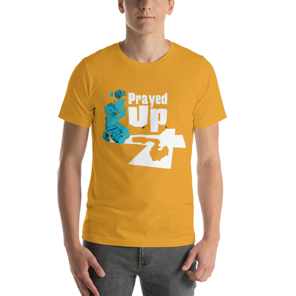 Short-Sleeve Unisex “No Back Prayed Up Boy” T-Shirt