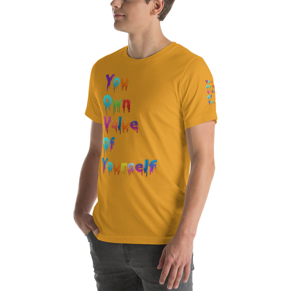 Short-Sleeve Unisex “Colorful YouOwnValue” T-Shirt