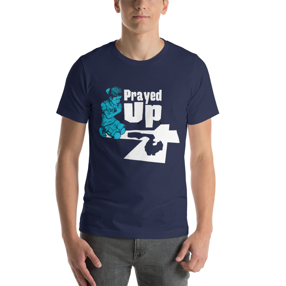Short-Sleeve Unisex “No Back Prayed Up Boy” T-Shirt