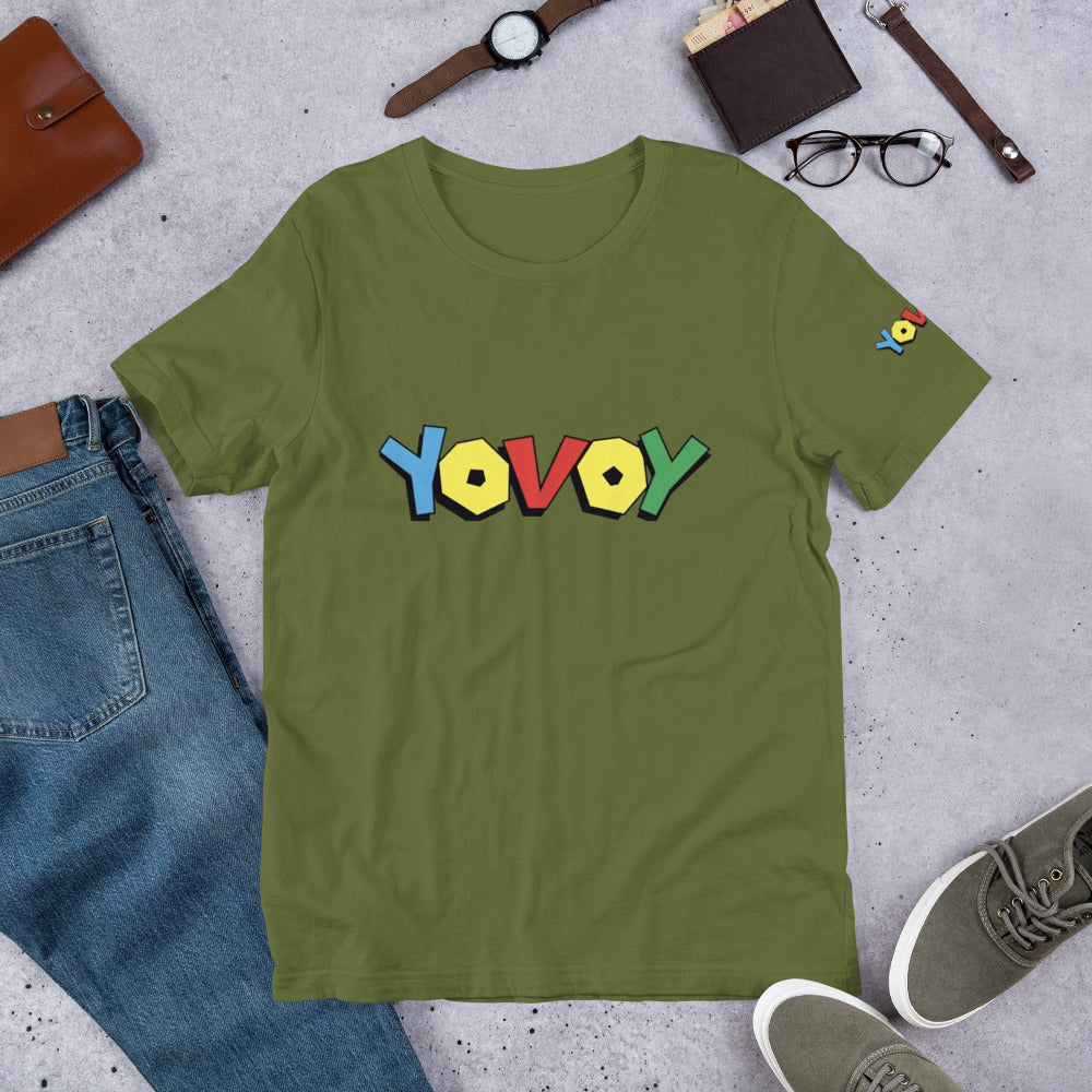 Short-Sleeve Unisex “Colorful YOVOY” T-Shirt