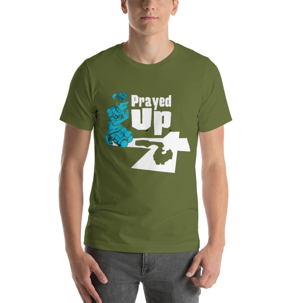Short-Sleeve Unisex “No Back Prayed Up Boy” T-Shirt
