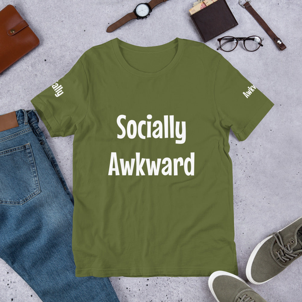 Short-Sleeve “Socially Awkward” Unisex T-Shirt