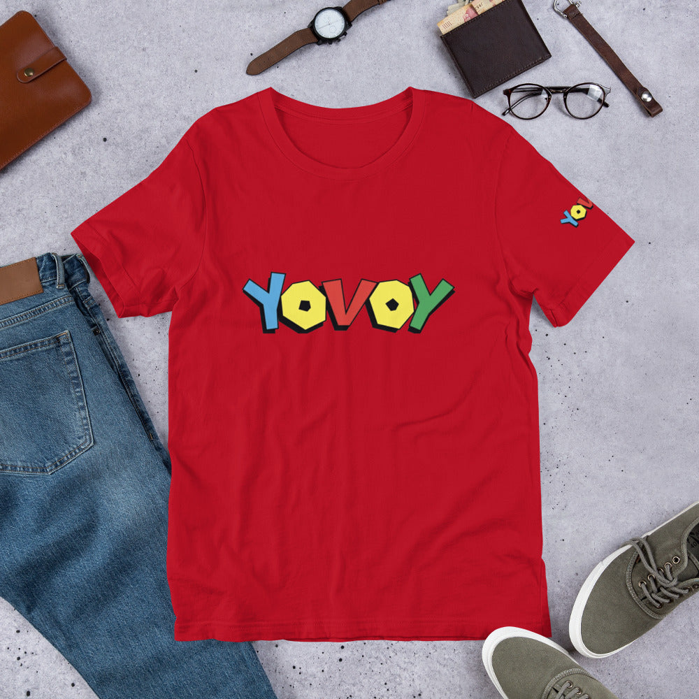 Short-Sleeve Unisex “Colorful YOVOY” T-Shirt