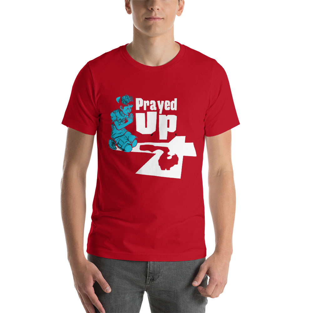 Short-Sleeve Unisex “No Back Prayed Up Boy” T-Shirt