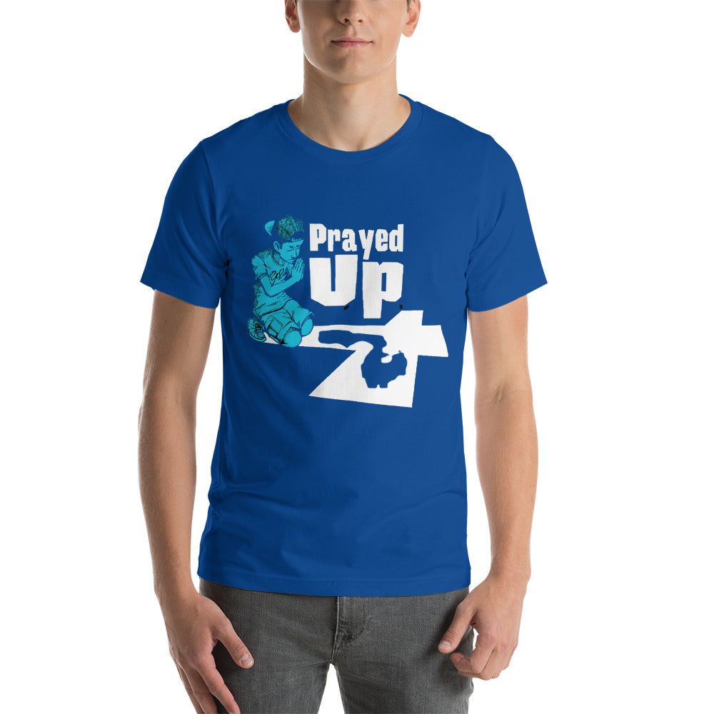 Short-Sleeve Unisex “No Back Prayed Up Boy” T-Shirt