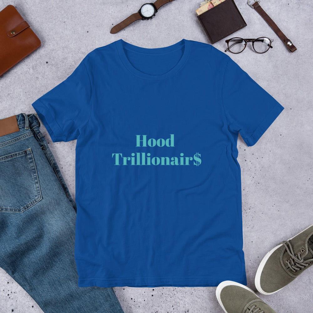 Short-sleeve “Hood Trillionair$“ unisex t-shirt