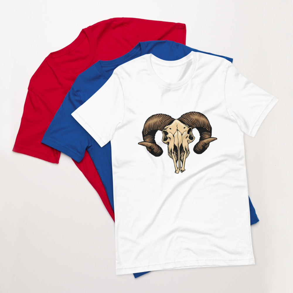 Short-Sleeve “Sheep Skeleton” Unisex T-Shirt