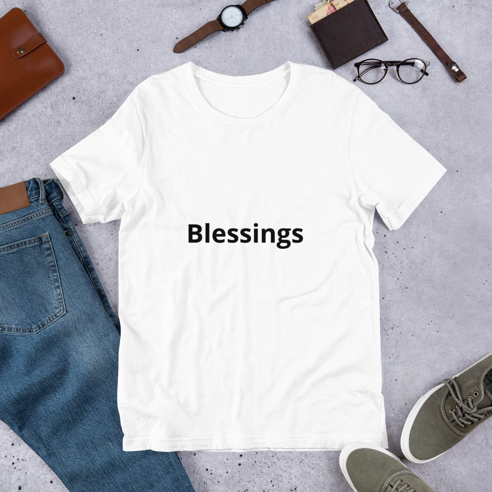 Short-Sleeve “Blessings” Unisex T-Shirt