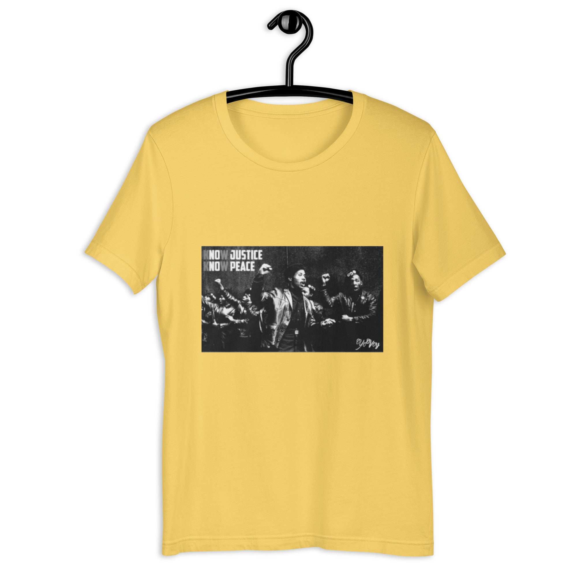 “KnowJusticeKnowPeace” Unisex t-shirt