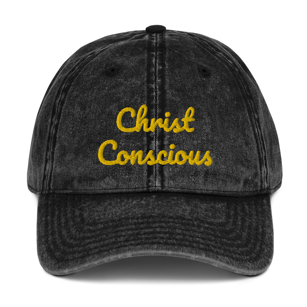 Vintage Cotton “Christ Conscious” Cap