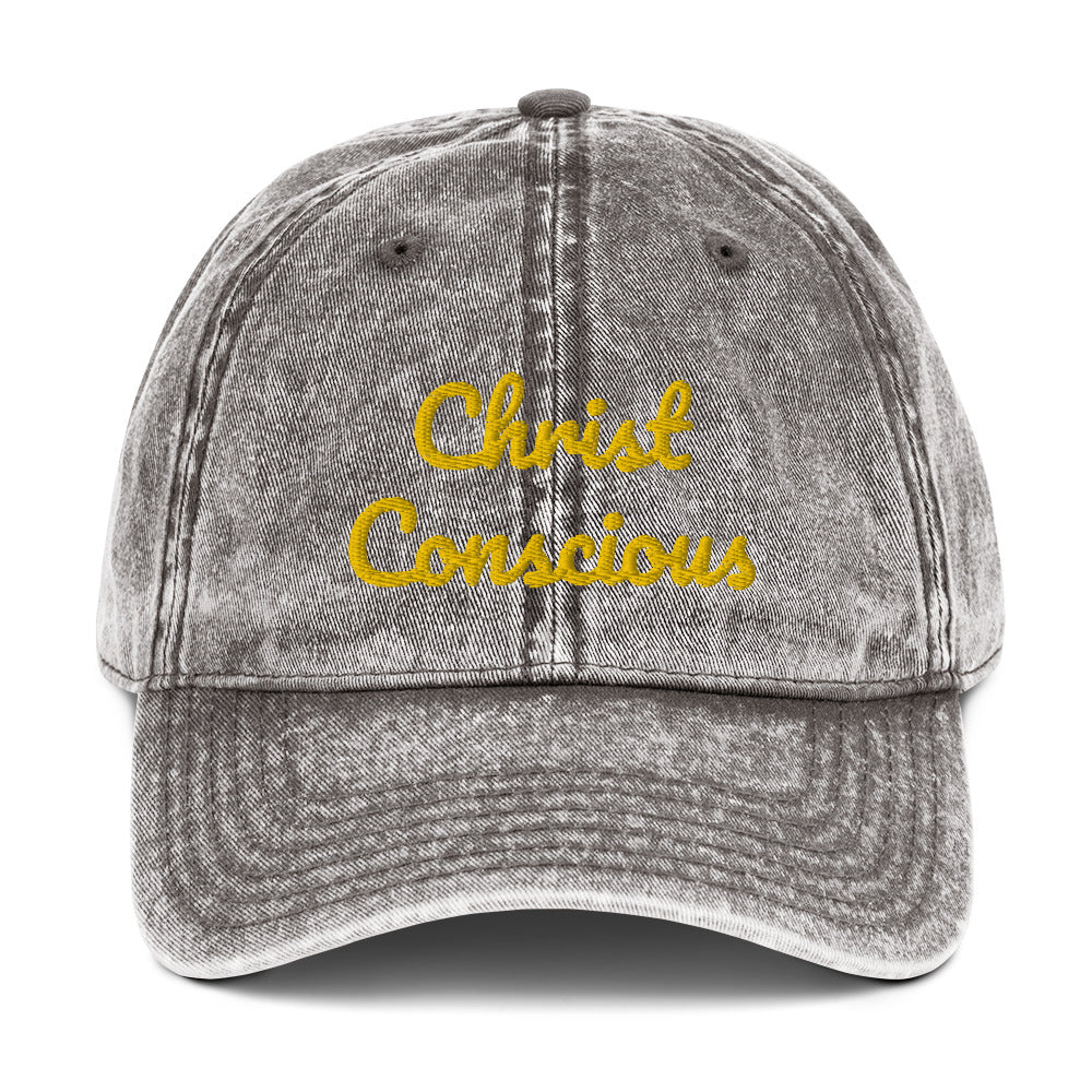 Vintage Cotton “Christ Conscious” Cap