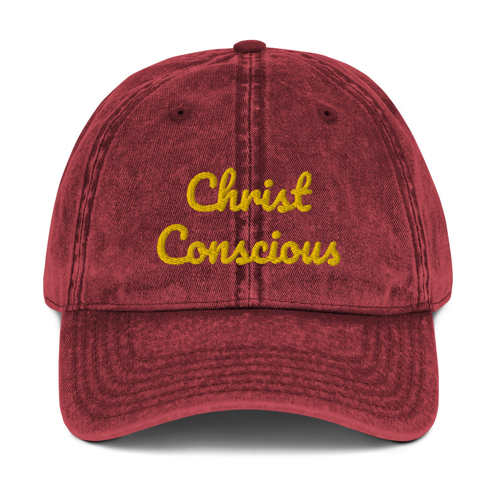 Vintage Cotton “Christ Conscious” Cap