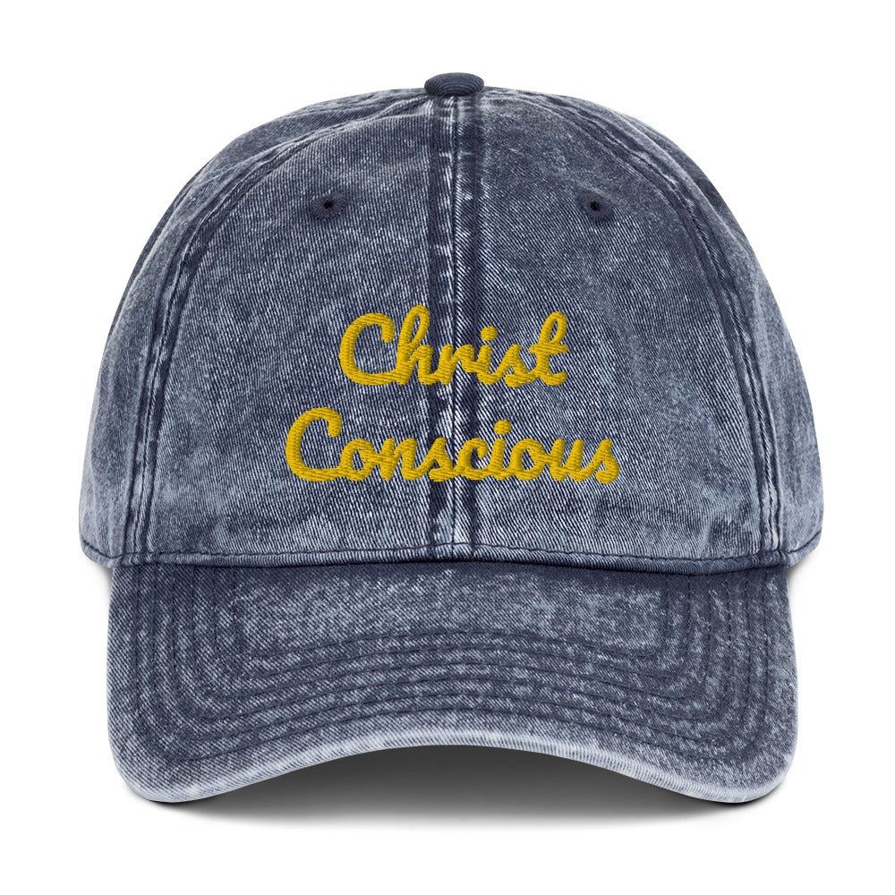 Vintage Cotton “Christ Conscious” Cap