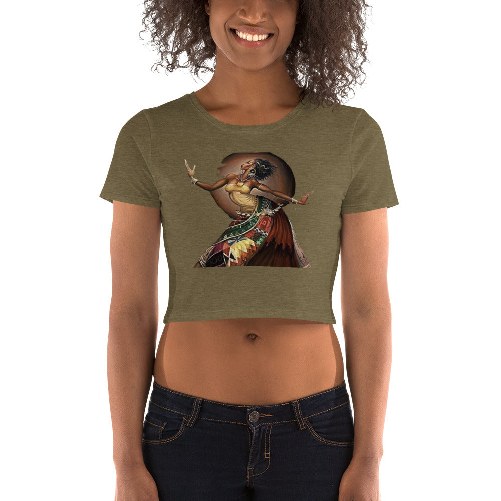 “Nubian Queen” Women’s Crop Tee