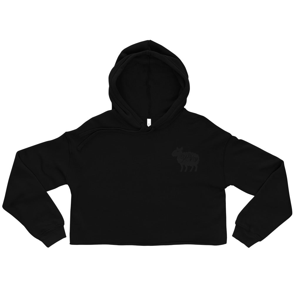 “YOVOY Sheep” Crop Hoodie