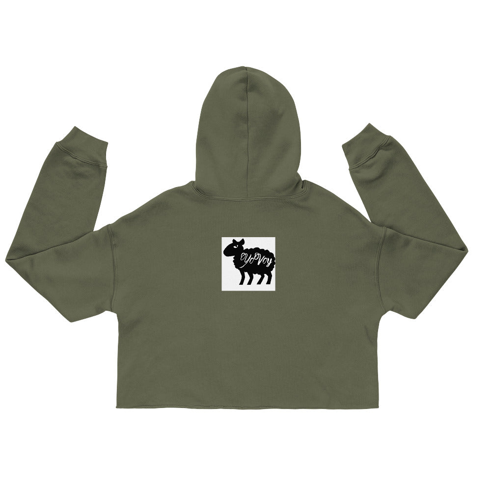 “YOVOY Sheep” Crop Hoodie