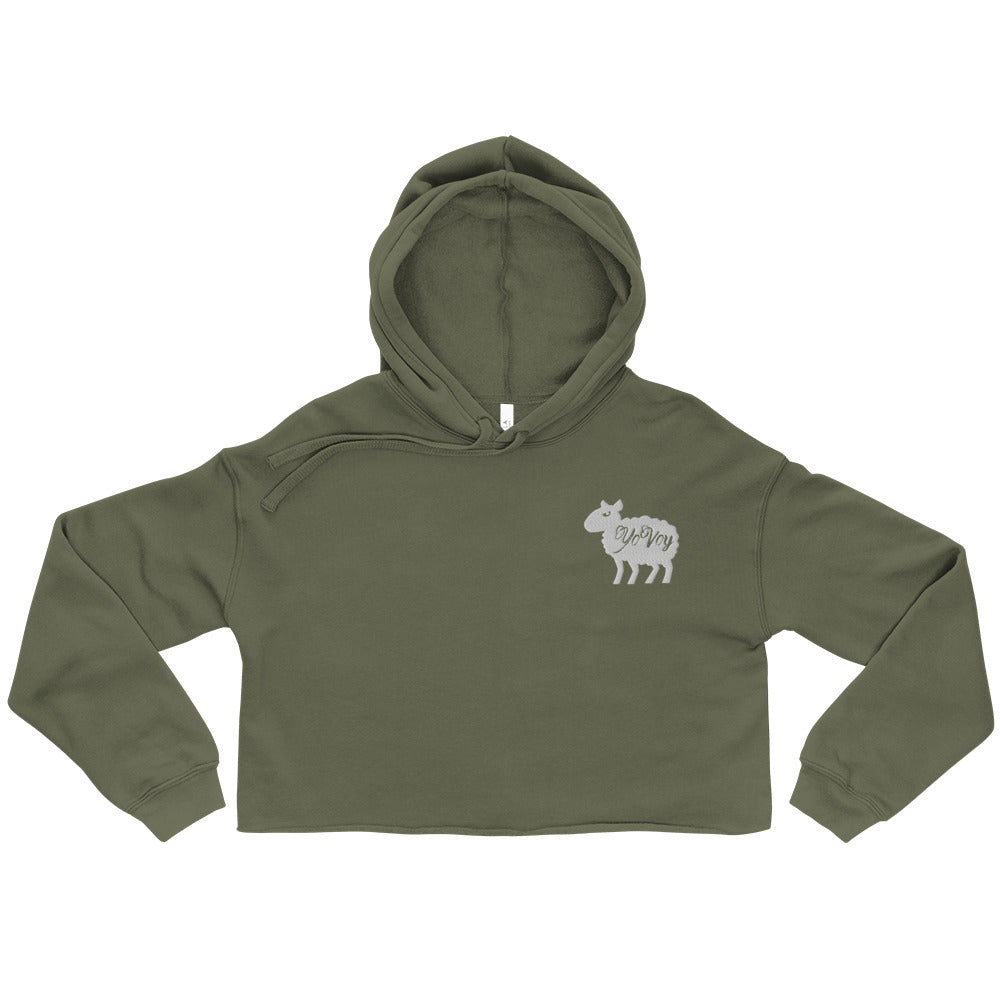 “YOVOY Sheep” Crop Hoodie