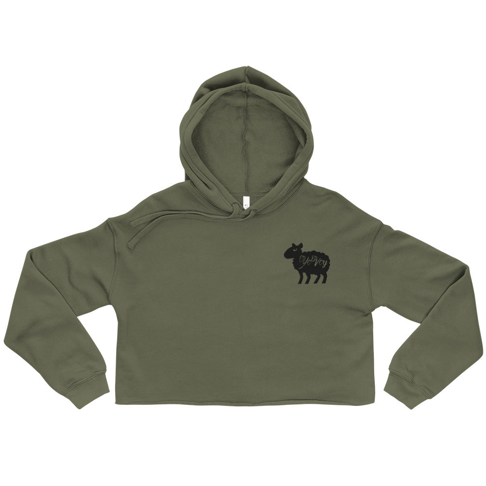 “YOVOY Sheep” Crop Hoodie