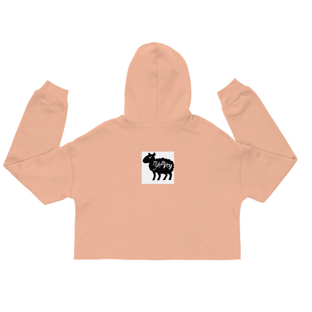 “YOVOY Sheep” Crop Hoodie