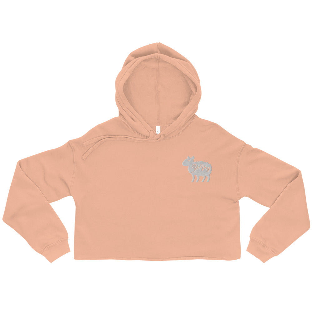 “YOVOY Sheep” Crop Hoodie