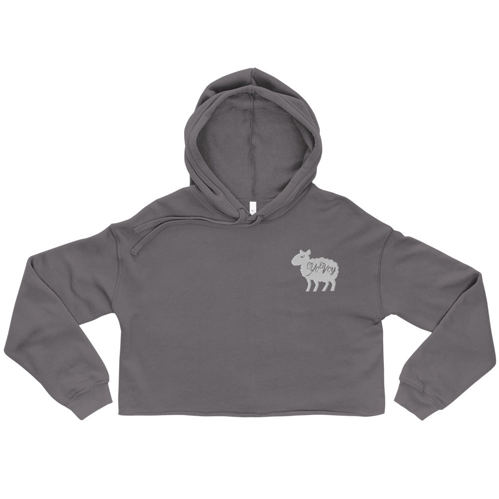 “YOVOY Sheep” Crop Hoodie