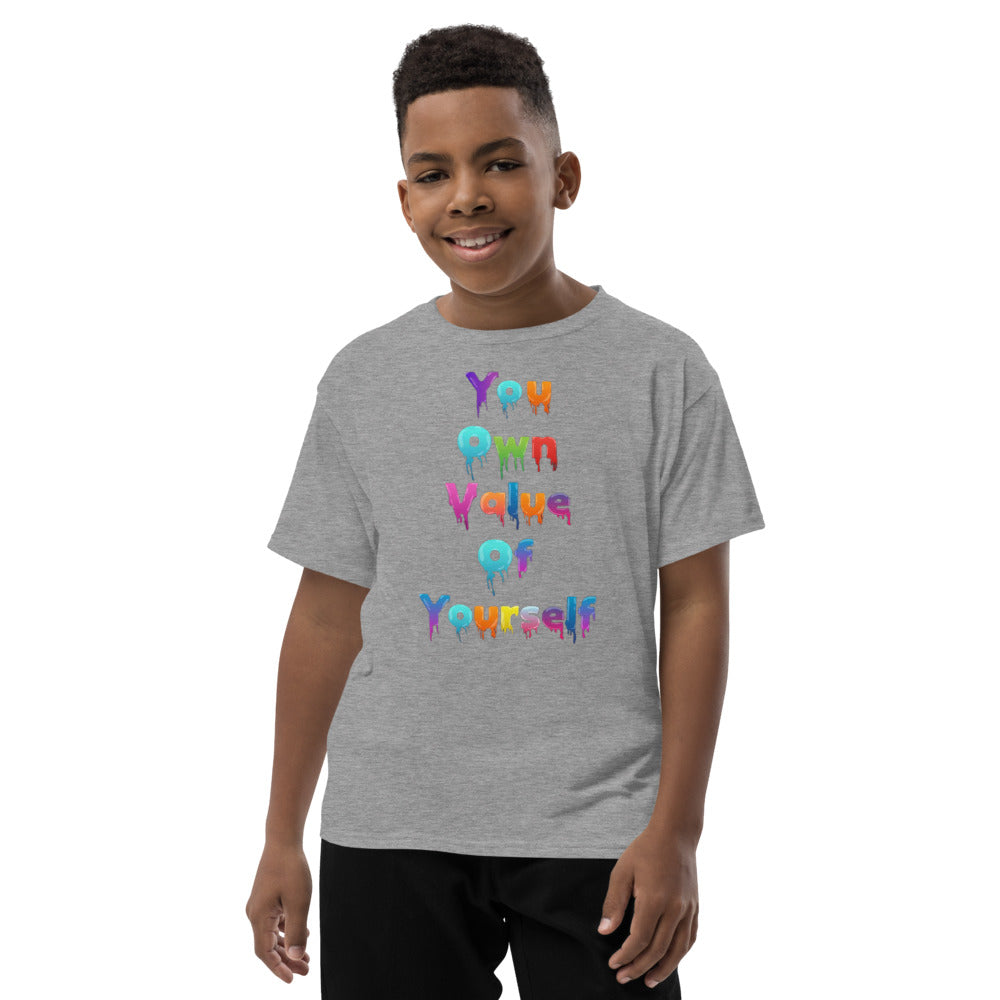 Youth Short Sleeve “Colorful YouOwnValue” T-Shirt
