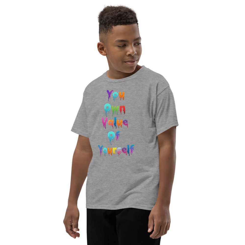 Youth Short Sleeve “Colorful YouOwnValue” T-Shirt