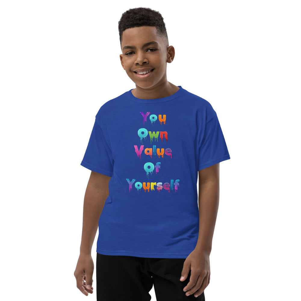 Youth Short Sleeve “Colorful YouOwnValue” T-Shirt